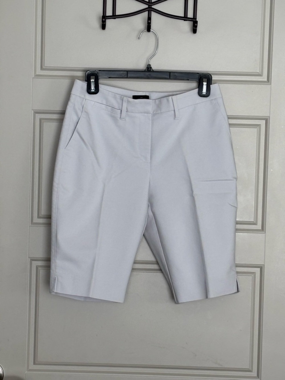 White House Black Market White Bermuda Shorts